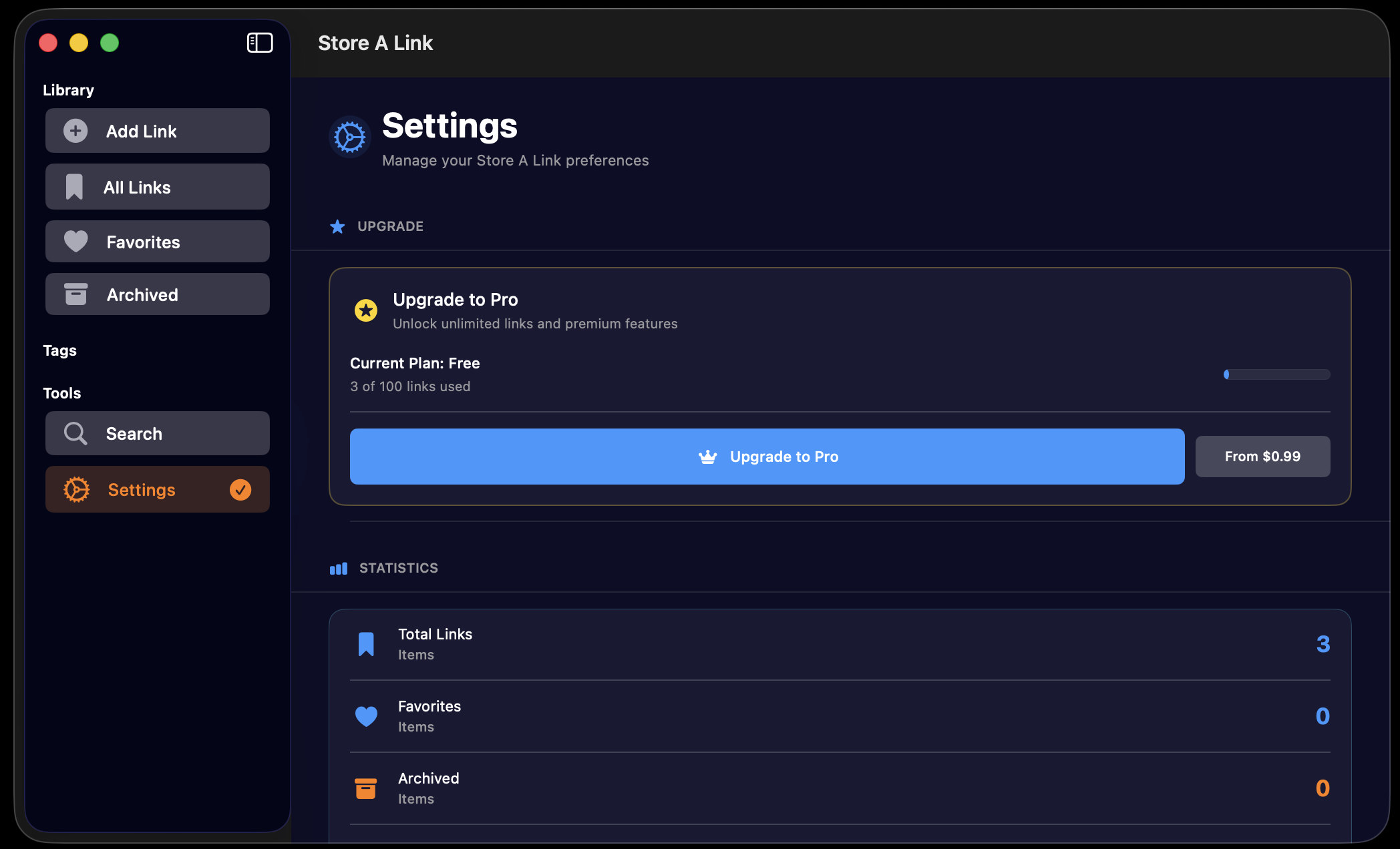 Mac settings with system integration